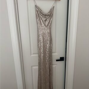 Windsor gold sequin gown